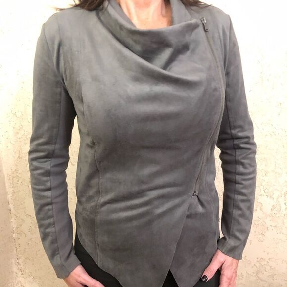 Vigoss grey suede Jacket - Picture 1 of 12